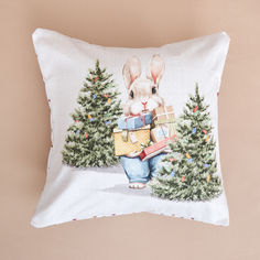 Наволочка декоративная Christmas Bunny Boy Cozy Home