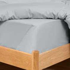 Простыня на резинке Light Blue Cozy Home