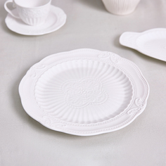 Тарелка 20,5 см Emboss White Cozy Home