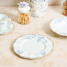Тарелка десертная 21 см Precious blue Cozy Home