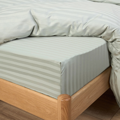 Простыня на резинке Pale aqua Cozy Home