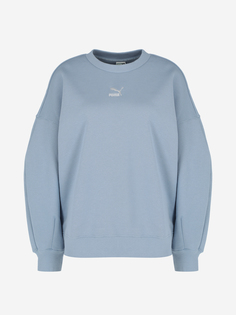 Свитшот женский PUMA Classics Oversized Crew, Голубой