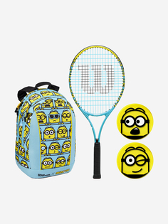 Ракетка для большого тенниса детская Wilson Minions 2.0 25, Голубой