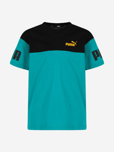 Футболка для мальчиков PUMA Power Colorblock, Зеленый