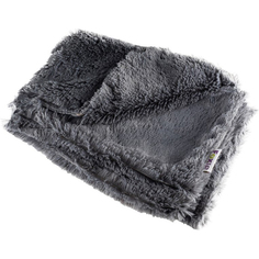 Подстилка-плед для животных Foxie Fur Real из меха A22-CP-GREY-L темно-серый 127х100х1 см
