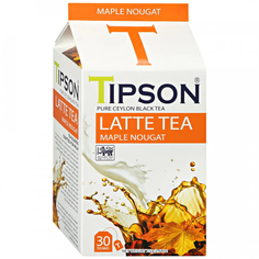 Чай черный Tipson Latte Кленовая нуга, 30 пакетиков