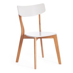 Стул TC Claire мдф 48x49,5x81,5x44 см белый/натуральный