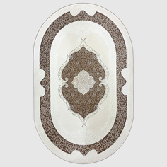 Ковер Sofia Rugs Kqsem овальный бело-коричневый 80x150 см