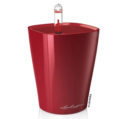 Кашпо с автополивом Lechuza Deltini mini 10x13см бордо