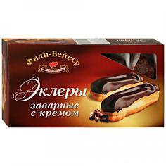 Пирожные заварные Фили Бейкер Эклер с кремом, 250 г