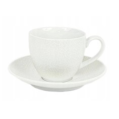 Чашка с блюдцем Porcelana Bogucice Zina White 0,3 л 16 см