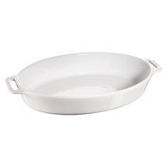 Форма Staub овальная керамическая 37 см белая