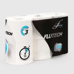 Бумага туалетная Infiore flutech зх слоя 6рулонов/упаковка