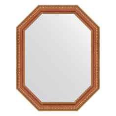Зеркало в багетной раме Evoform - бронзовые бусы на дереве 60 mm 56x71 cm