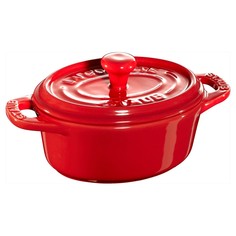 Мини-кокотница Staub овальный 11 см 0,2 л вишневый