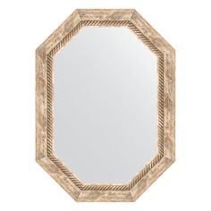 Зеркало в багетной раме Evoform - прованс с плетением 70 mm 53x73 cm