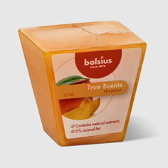 Свеча квадратная Bolsius True scents 4,7х4,7 см манго