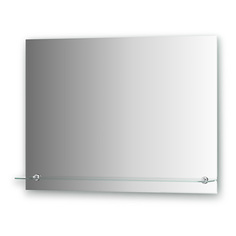 Зеркало с фацетом и полочкой Evoform 80х60 см