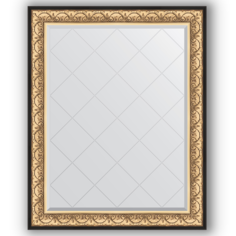 Зеркало в багетной раме Evoform барокко золото 100x125 см