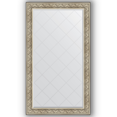 Зеркало в багетной раме Evoform барокко серебро 100x175 см