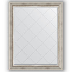 Зеркало в багетной раме римское серебро 96x121 см Evoform