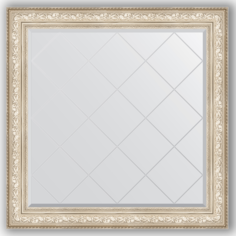 Зеркало в багетной раме Evoform серебро 110x110 см
