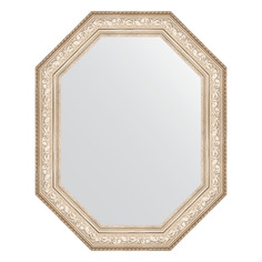 Зеркало в багетной раме Evoform - виньетка серебро 109 mm 60x80 cm