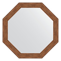 Зеркало в багетной раме Evoform - сухой тростник 51 mm 54x54 cm