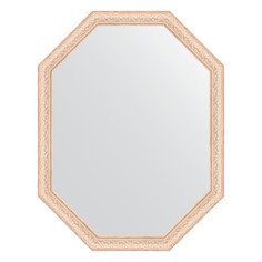 Зеркало в багетной раме Evoform - беленый дуб 57 mm 70x90 cm