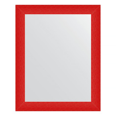 Зеркало в багетной раме Evoform - красная волна 89 mm 80x100 cm