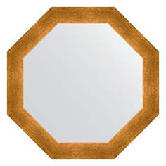 Зеркало в багетной раме Evoform - травленое золото 59 mm 55x55 cm