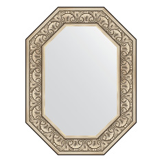 Зеркало в багетной раме Evoform - барокко серебро 106 mm 60x80 cm