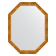 Зеркало в багетной раме Evoform - травленое золото 59 mm 70x90 cm
