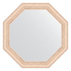 Зеркало в багетной раме Evoform - беленый дуб 57 mm 55x55 cm