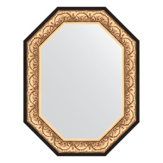 Зеркало в багетной раме Evoform - барокко золото 106 mm 70x90 cm