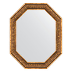 Зеркало в багетной раме Evoform - вензель бронзовый 101 mm 79x99 cm