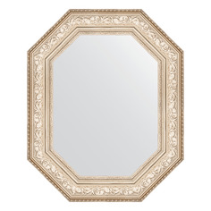 Зеркало в багетной раме Evoform - виньетка серебро 109 mm 70x90 cm