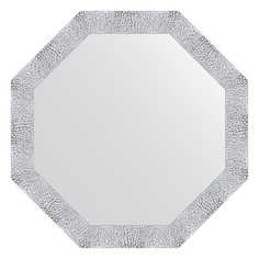 Зеркало в багетной раме Evoform - чеканка белая 70 mm 73x73 cm