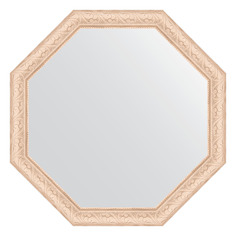 Зеркало в багетной раме Evoform - беленый дуб 57 mm 65x65 cm