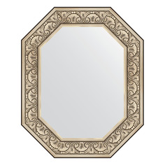 Зеркало в багетной раме Evoform - барокко серебро 106 mm 65x80 cm