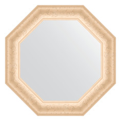 Зеркало в багетной раме Evoform - старый гипс 82 mm 60x60 cm