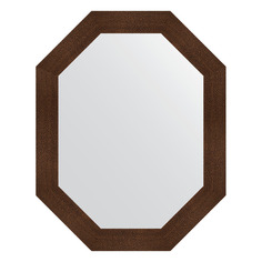 Зеркало в багетной раме Evoform - бронзовая лава 90 mm 76x96 cm
