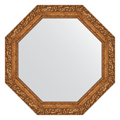 Зеркало в багетной раме Evoform - виньетка бронзовая 85 mm 70x70 cm