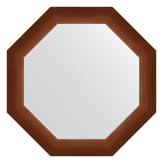 Зеркало в багетной раме Evoform - орех 65 mm 57x57 cm