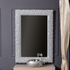 Зеркало Boheme Rose серебряное 100х5х140 см