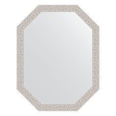 Зеркало в багетной раме Evoform - мозаика хром 46 mm 53x68 cm