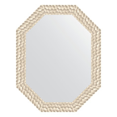 Зеркало в багетной раме Evoform - перламутровые дюны 89 mm 76x96 cm