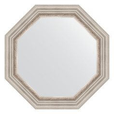 Зеркало в багетной раме Evoform - римское серебро 88 mm 71x71 cm