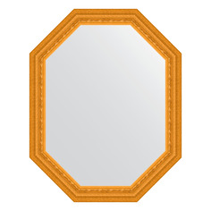 Зеркало в багетной раме Evoform - сусальное золото 80 mm 74x94 cm