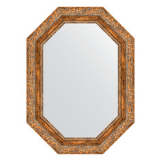 Зеркало в багетной раме Evoform - виньетка античная бронза 85 mm 55x75 cm